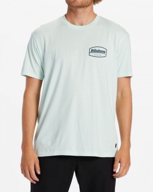 Aqua Men's Billabong Walled T-Shirt | 394628USR