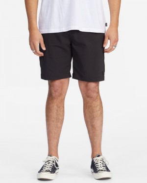 Black Men's Billabong A/Div Surftrek Journey 20" Shorts | 604278XUV