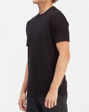 Black Men's Billabong Essential Short Sleeve T-Shirt | 316920RAF