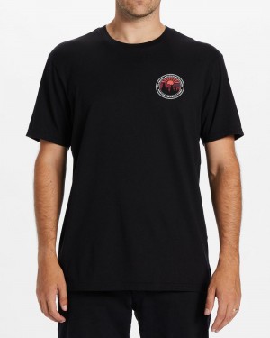 Black Men's Billabong Rockies T-Shirt | 785402EHB