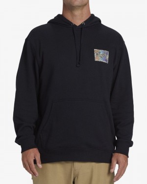 Black Men's Billabong Shorebird Pullover Sweatshirt | 524978YBL