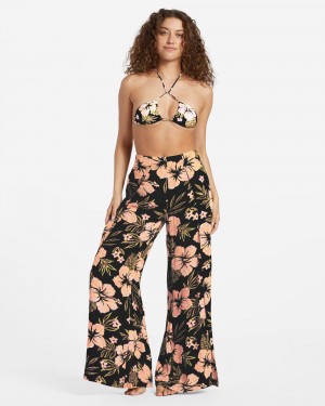 Black Sands Women's Billabong Split Spirit Floral Pants | 549712ASE