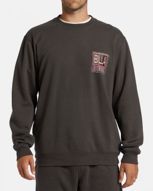 Bordeaux Men's Billabong Shorebird Crew Sweatshirt | 579140OYJ