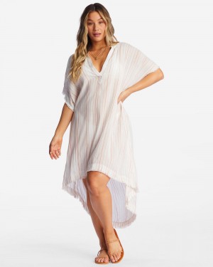 Brick Women's Billabong Found Love Midi Beach Cover-Up Dress | 281453HDK