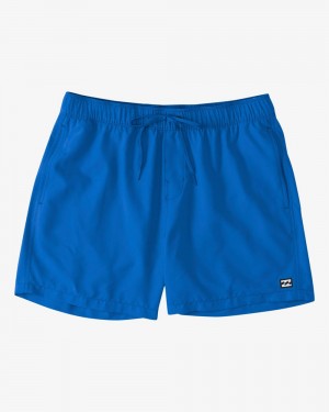 Cobalt Men's Billabong All Day Layback 16" Elastic Waist Shorts | 674530XIZ