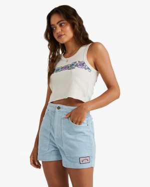 Dusk Blue Women's Billabong Set The Tone Shorts | 346907FCX