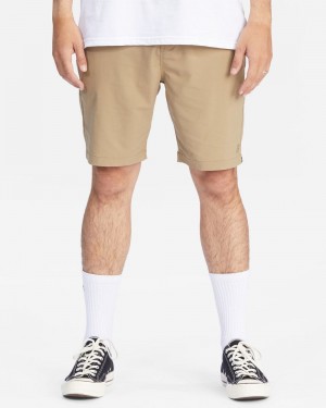 Green Men's Billabong A/Div Surftrek Journey 20" Shorts | 914520IOS