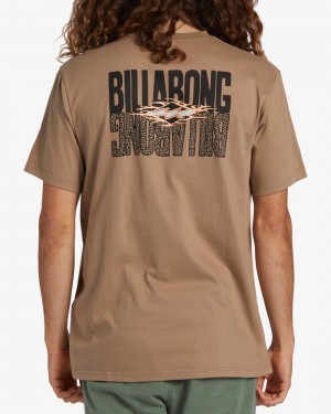 Green Men's Billabong Tall Tale Short Sleeve T-Shirt | 749230JGK