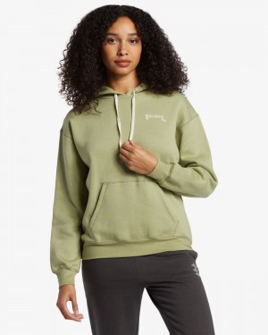 Green Women's Billabong Dreamland Sweatshirt | 190653GWV