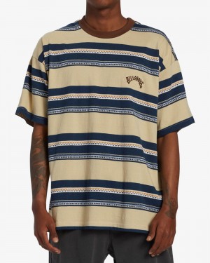 Grey Men's Billabong Baxter Crew Knit T-Shirt | 940157AOF