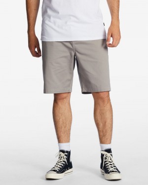 Grey Men's Billabong Carter Workwear 21" Shorts | 791635VOD