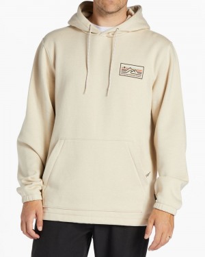 Grey Men's Billabong Compass Pullover Sweatshirt | 254107FVB