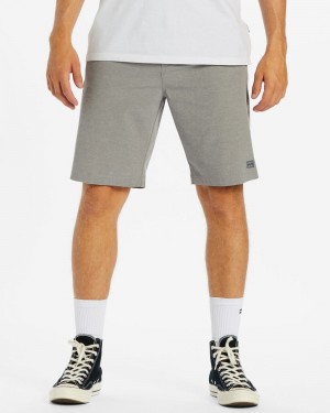 Grey Men's Billabong Crossfire Submersible 21" Shorts | 560214BXL