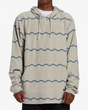 Grey Men's Billabong Flecker Jacquard Pullover Sweatshirt | 298567OYT