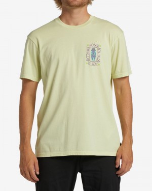 Light Green Men's Billabong Rhythmic T-Shirt | 851479RTV