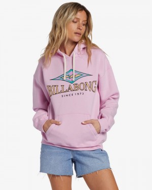 Lilac Smoke Women's Billabong Dawn Patrol Sweatshirt | 608714NKT