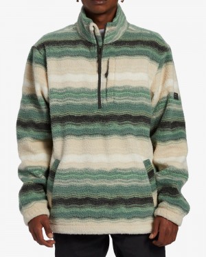 Multi Men's Billabong Boundary Half-Zip Mock Neck Fleece | 912854LPW