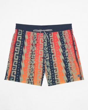 Multi Men's Billabong Sundays Layback 17" Elastic Waist Shorts | 150629COX