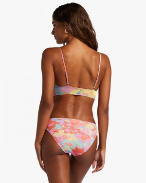 Multi Women's Billabong Coast Is Clear Lowrider Medium Bikini Bottoms | 841579SFQ