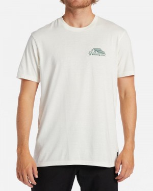 Off White Men's Billabong A/Div Run Club T-Shirt | 510627GLW