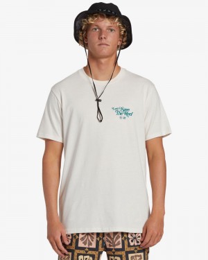 Off White Men's Billabong Cg Lets Save The Reef Short Sleeve T-Shirt | 031592MCR