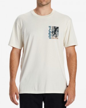 Off White Men's Billabong Cosmic Echoes T-Shirt | 286057UHG