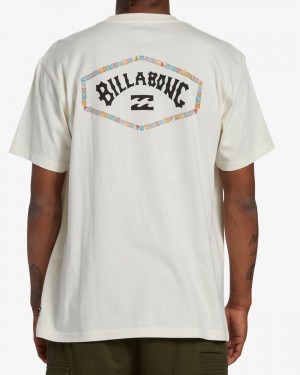 Off White Men's Billabong Exit Arch Short Sleeve T-Shirt | 563907HUI