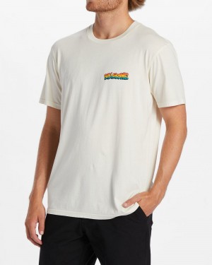 Off White Men's Billabong Jay Bay T-Shirt | 018267IJX