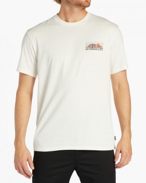 Off White Men's Billabong Length Short Sleeve T-Shirt | 395816YIV