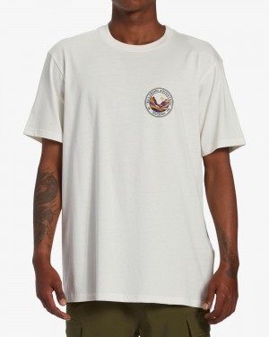 Off White Men's Billabong Rockies Short Sleeve T-Shirt | 608397PLF