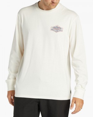 Off White Men's Billabong Summit Long Sleeve T-Shirt | 560324OBX