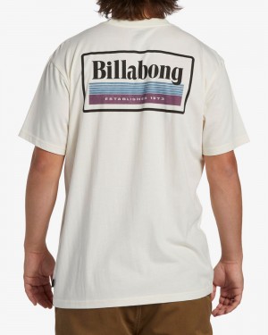 Off White Men's Billabong Walled Short Sleeve T-Shirt | 412863JGR