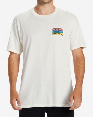 Off White Men's Billabong Walled T-Shirt | 645783AJP