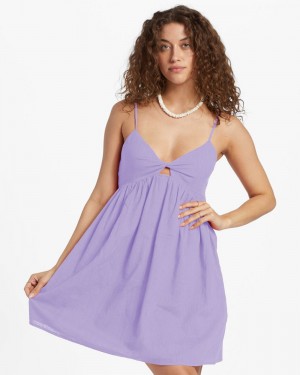 Peaceful Lilac Women's Billabong In A Twist Dress | 092345VYM