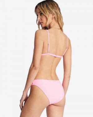 Pink Daze Women's Billabong Tanlines Lowrider Bikini Bottoms | 257480KNW