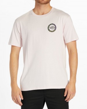 Pink Men's Billabong Bonez Short Sleeve T-Shirt | 371954LGU