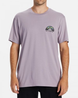 Purple Ash Men's Billabong Shine T-Shirt | 640593TPR