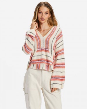 Red Rock Women's Billabong Baja Beach Hooded Sweater | 531698OPK