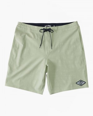 Sage Men's Billabong All Day Volleys Shorts | 890162OBX