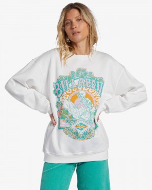 Salt Crystal Women's Billabong Sunny Days Sweatshirt | 456290DSL