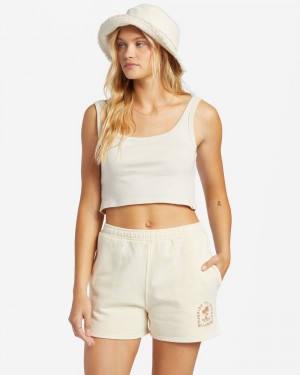 White Women's Billabong Sunset Shorts | 456392PWE