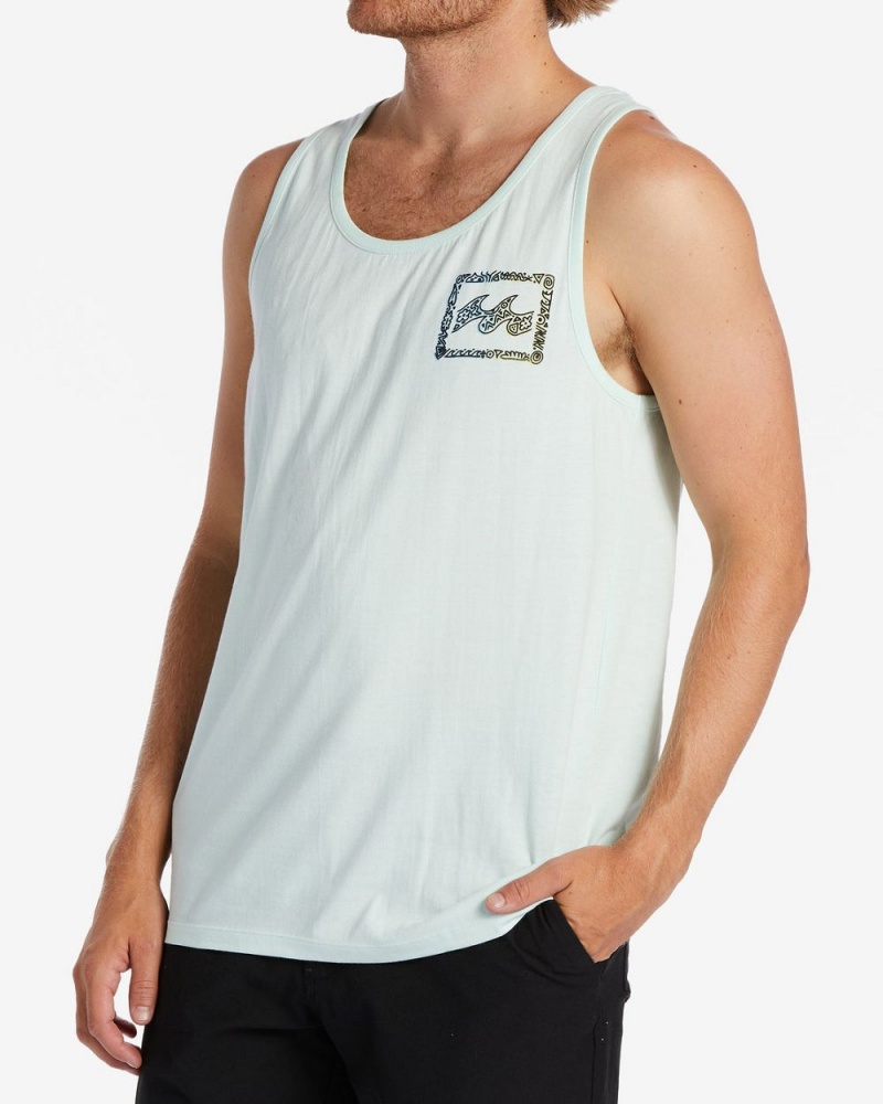 Aqua Men's Billabong Crayon Wave Tanks | 312749ZTS