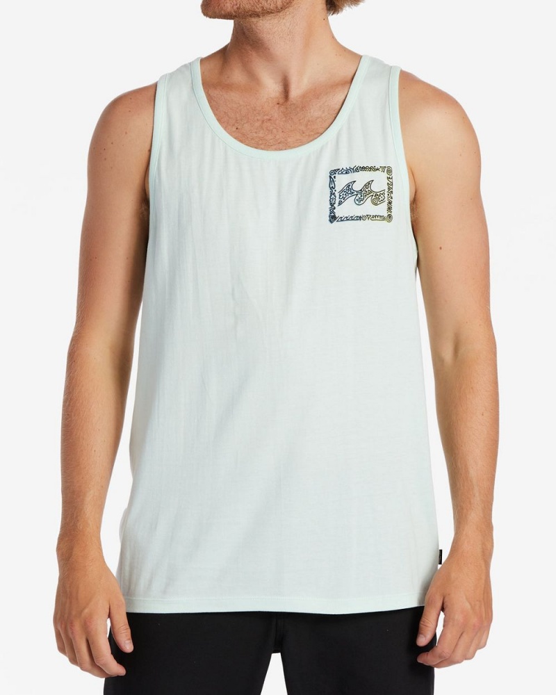 Aqua Men\'s Billabong Crayon Wave Tanks | 312749ZTS