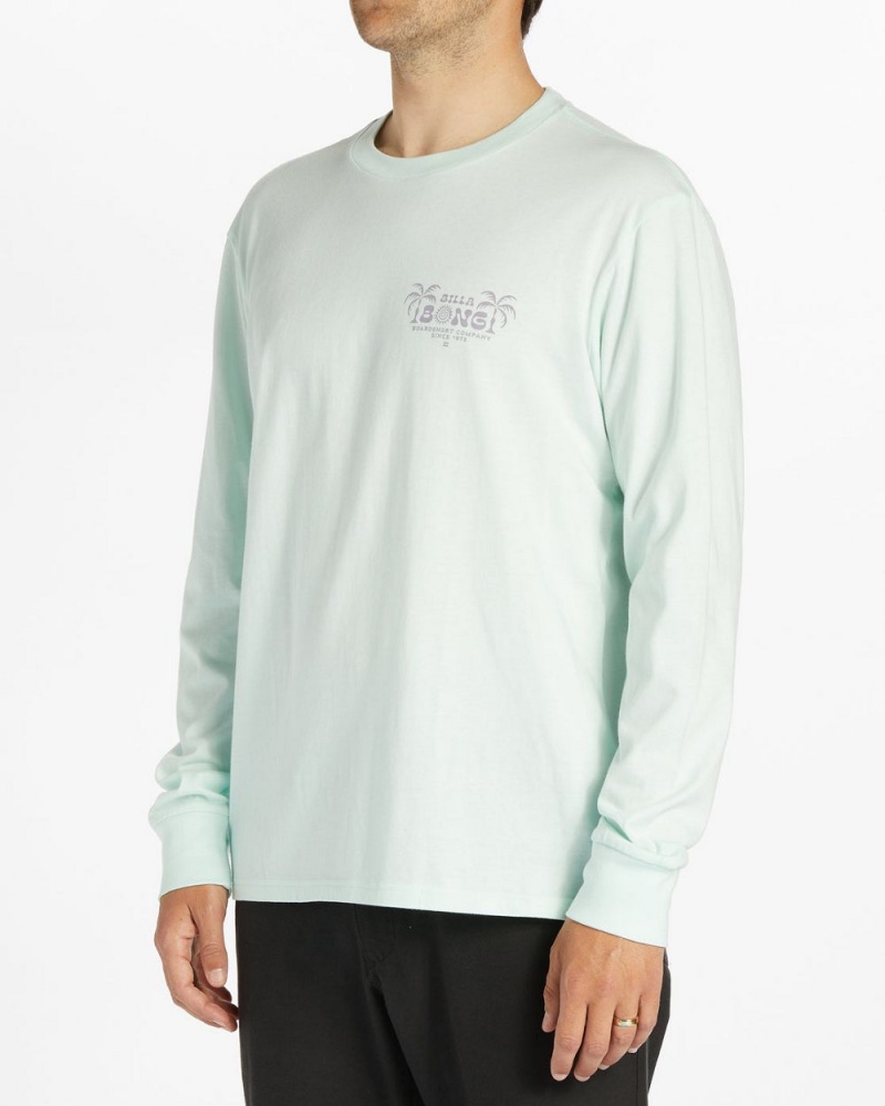 Aqua Men's Billabong Lounge Long Sleeve T-Shirt | 729345JKH