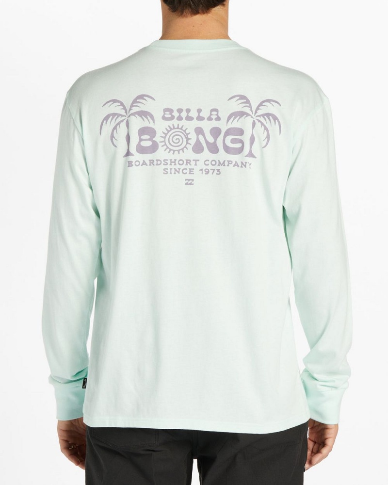 Aqua Men's Billabong Lounge Long Sleeve T-Shirt | 729345JKH