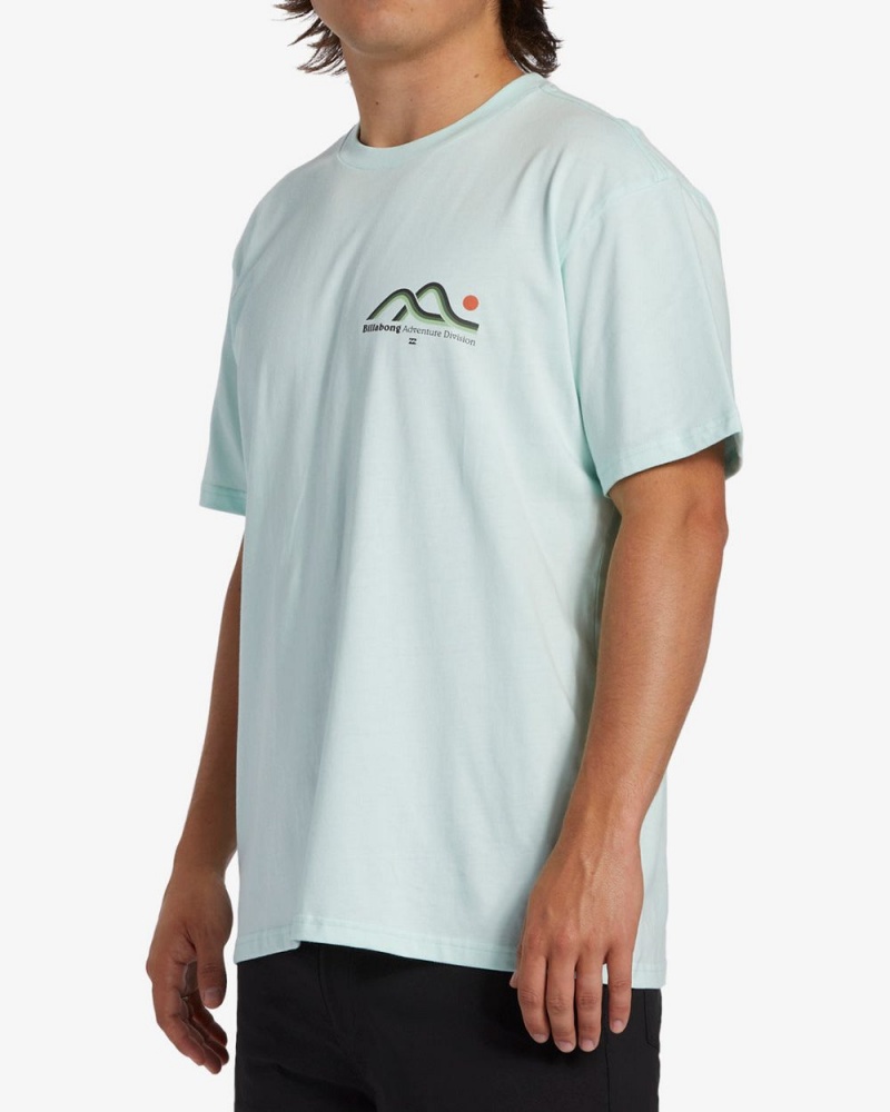 Aqua Men's Billabong Range Short Sleeve T-Shirt | 461208KRN