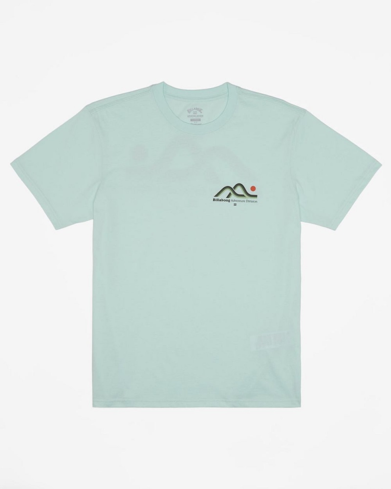 Aqua Men's Billabong Range Short Sleeve T-Shirt | 461208KRN