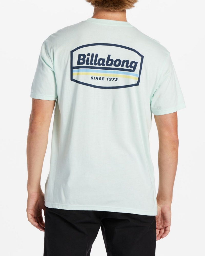 Aqua Men's Billabong Walled T-Shirt | 394628USR