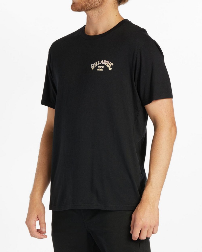 Black Men's Billabong Arch Fill Short Sleeve T-Shirt | 245037HVD