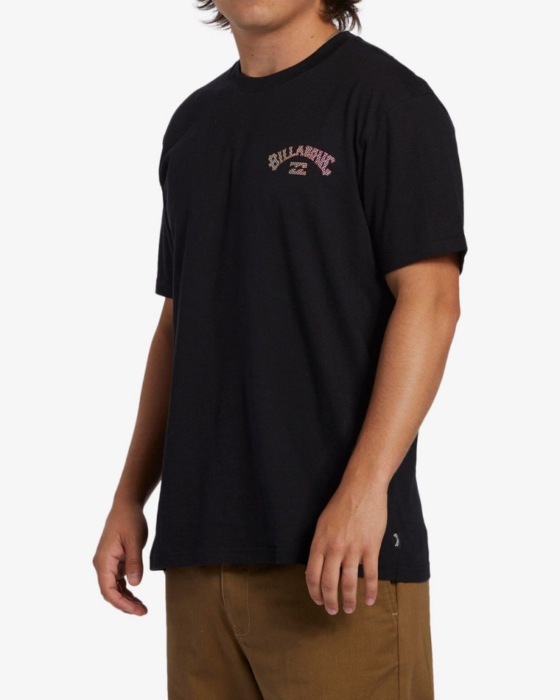 Black Men's Billabong Arch Fill Short Sleeve T-Shirt | 471560YIM